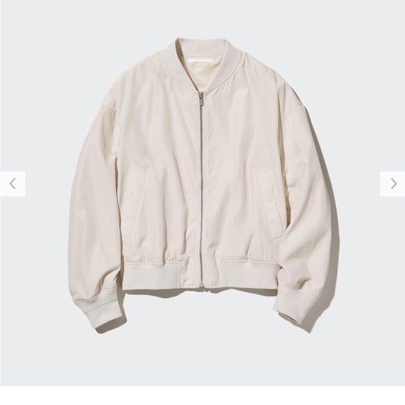 Uniqlo Ribbed Blouson Bomber Jacket - Picture 1 of 15